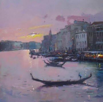 venice Painting - The Grand Canal Venice abstract seascape